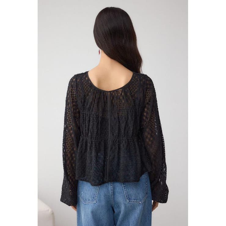 前後2WAY シアージャガードフリルブラウス | AZUL BY MOUSSY | 詳細画像20 