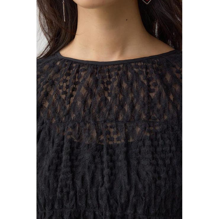 前後2WAY シアージャガードフリルブラウス | AZUL BY MOUSSY | 詳細画像21 