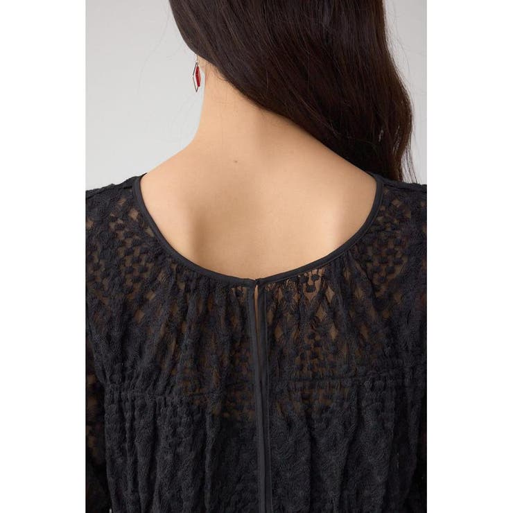 前後2WAY シアージャガードフリルブラウス | AZUL BY MOUSSY | 詳細画像22 