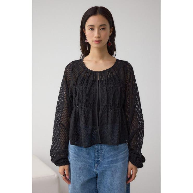 前後2WAY シアージャガードフリルブラウス | AZUL BY MOUSSY | 詳細画像26 