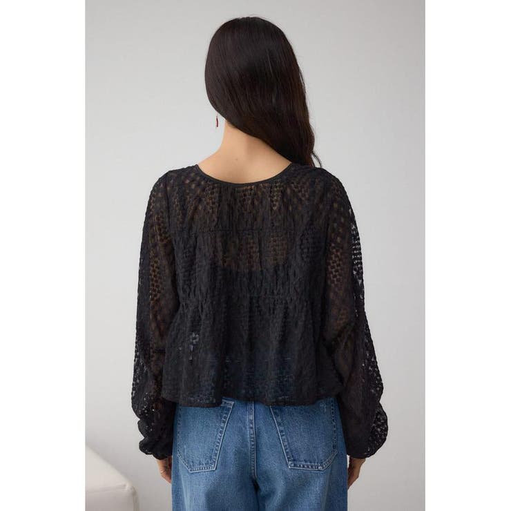 前後2WAY シアージャガードフリルブラウス | AZUL BY MOUSSY | 詳細画像27 