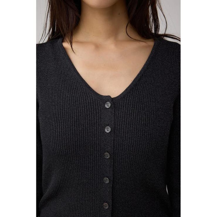 Vネックリブニットカーディガン | AZUL BY MOUSSY | 詳細画像8 