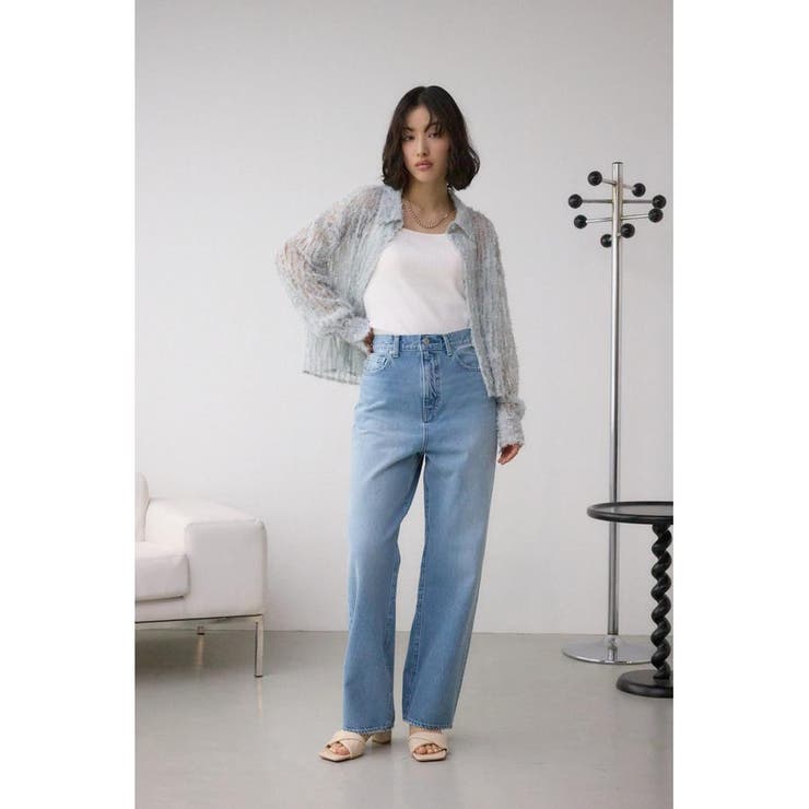 シアーチュールフリンジシャツ | AZUL BY MOUSSY | 詳細画像24 