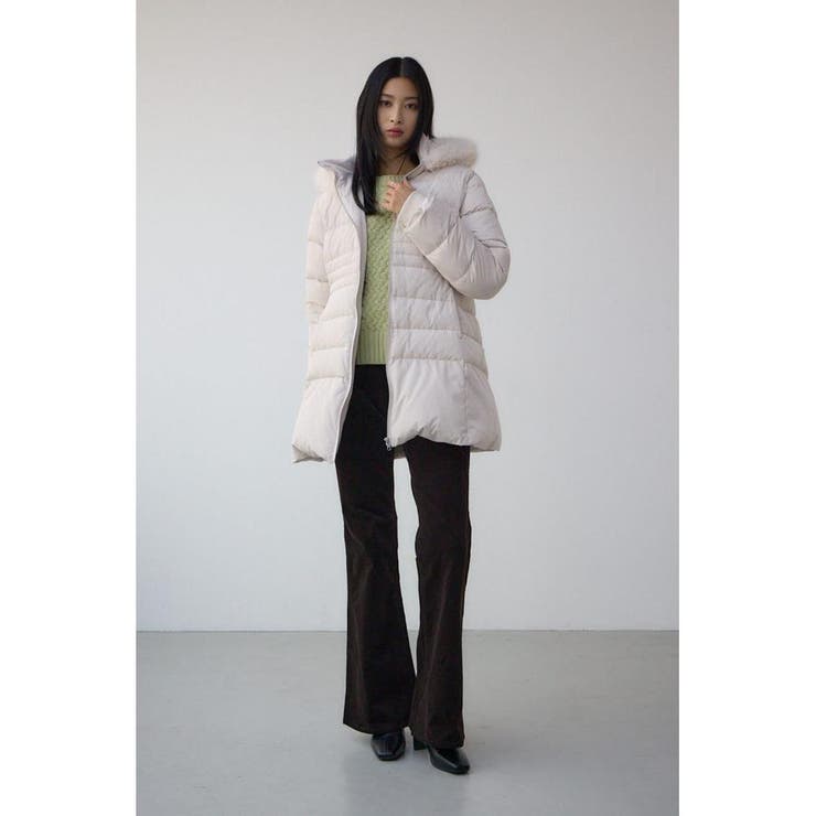 VENUS フードファーベルト付ミドルダウンコート | AZUL BY MOUSSY | 詳細画像4 