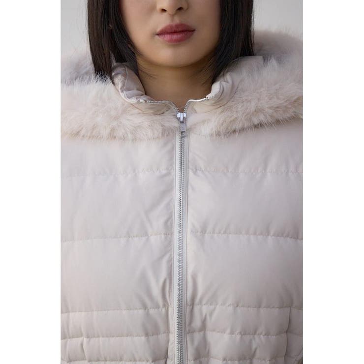 VENUS フードファーベルト付ミドルダウンコート | AZUL BY MOUSSY | 詳細画像8 