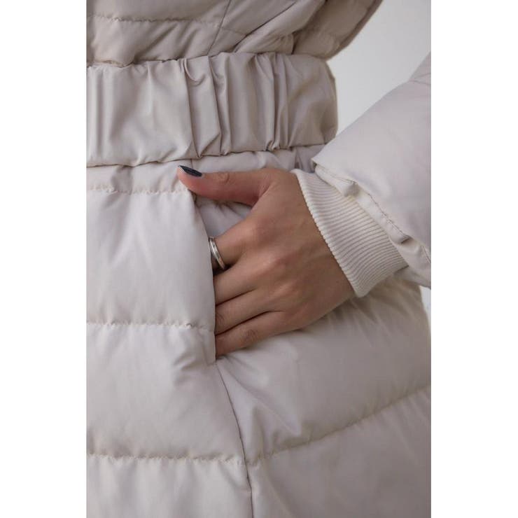 VENUS フードファーベルト付ミドルダウンコート | AZUL BY MOUSSY | 詳細画像14 