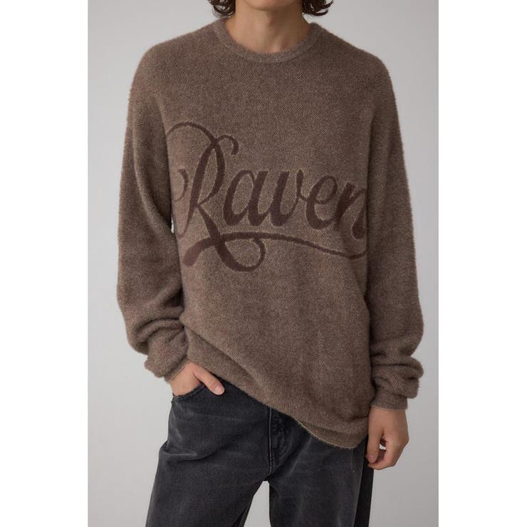 柄BRN5 | シャギーロゴニット | AZUL BY MOUSSY