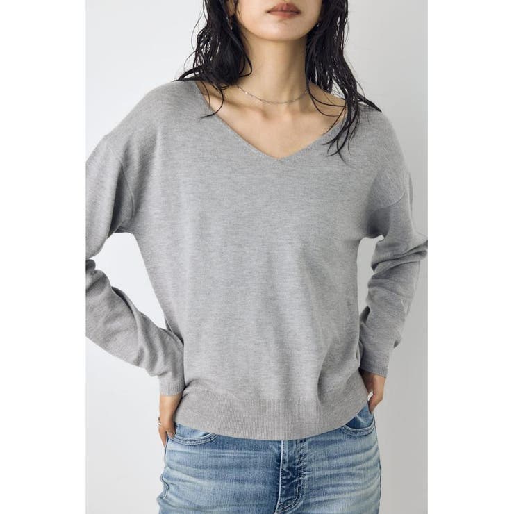 格上げ２WAYネックニット | AZUL BY MOUSSY | 詳細画像31 