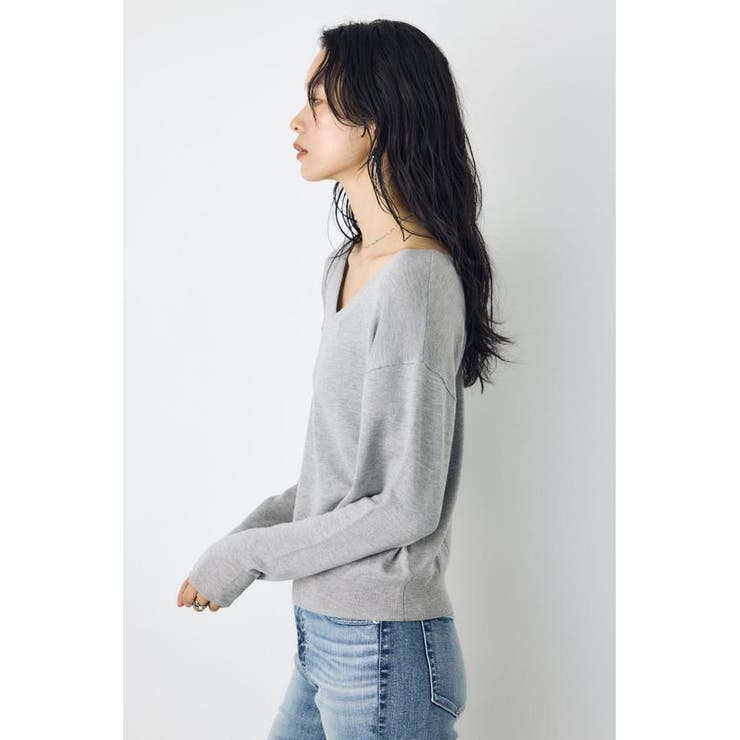 格上げ２WAYネックニット | AZUL BY MOUSSY | 詳細画像32 