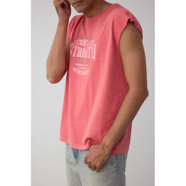 D/RED3 | ピグメントグラフィックノースリーブトップス | AZUL BY MOUSSY