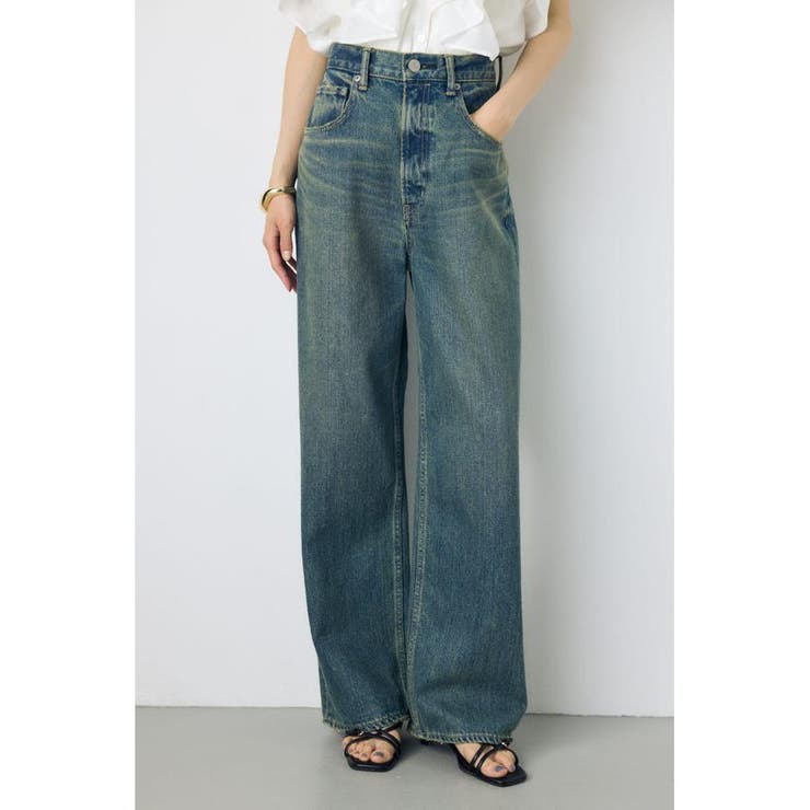 BLU | AZUL DENIM ハイウエストワイドデニム | AZUL BY MOUSSY