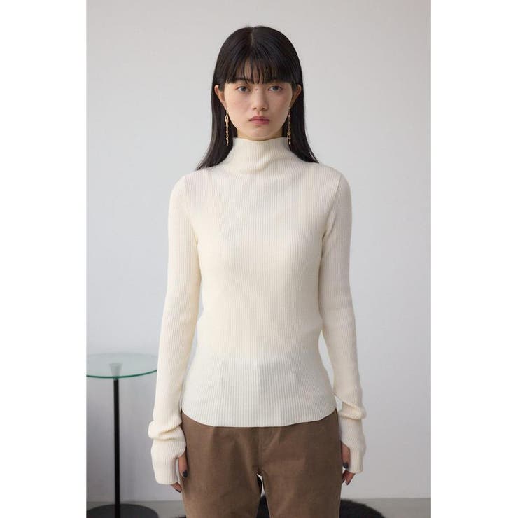 サムホールリブニットトップス | AZUL BY MOUSSY | 詳細画像5 