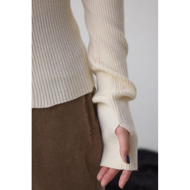 サムホールリブニットトップス | AZUL BY MOUSSY | 詳細画像11 