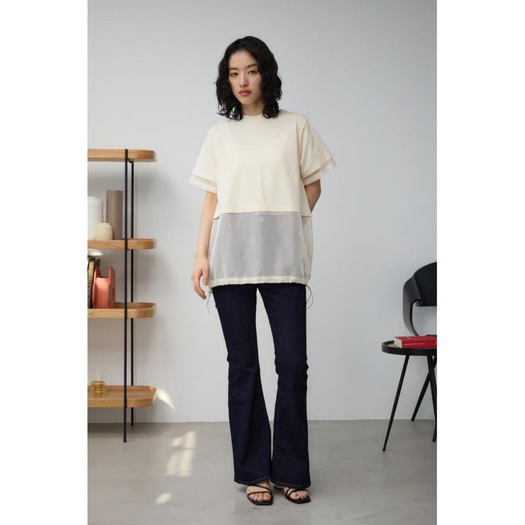 トップス BLUE BI-COLOR BIAS TOPS/バイカラーバイアストップス｜MEN｜251GST80