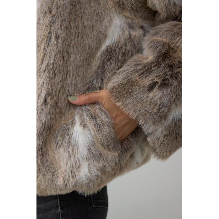 ジップアップファーコート | AZUL BY MOUSSY | 詳細画像25