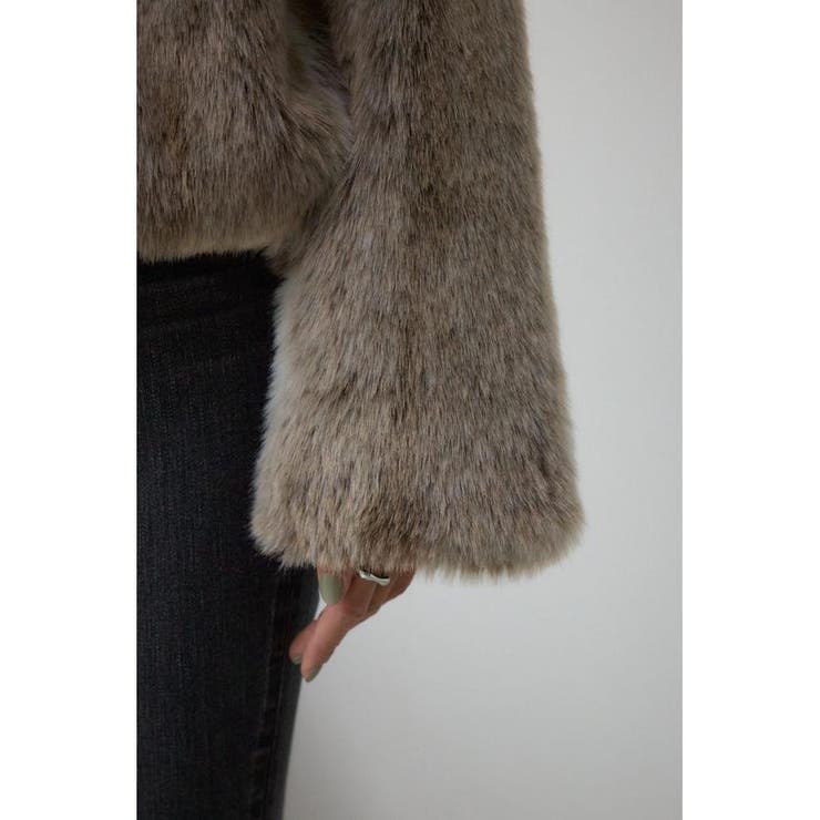 ジップアップファーコート[品番：AZLW0023961]｜AZUL BY MOUSSY
