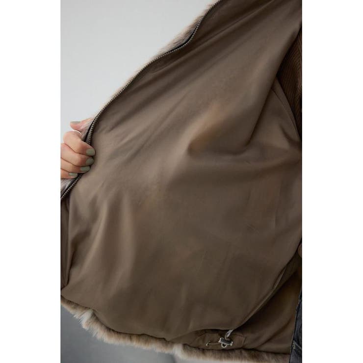 ジップアップファーコート | AZUL BY MOUSSY | 詳細画像28