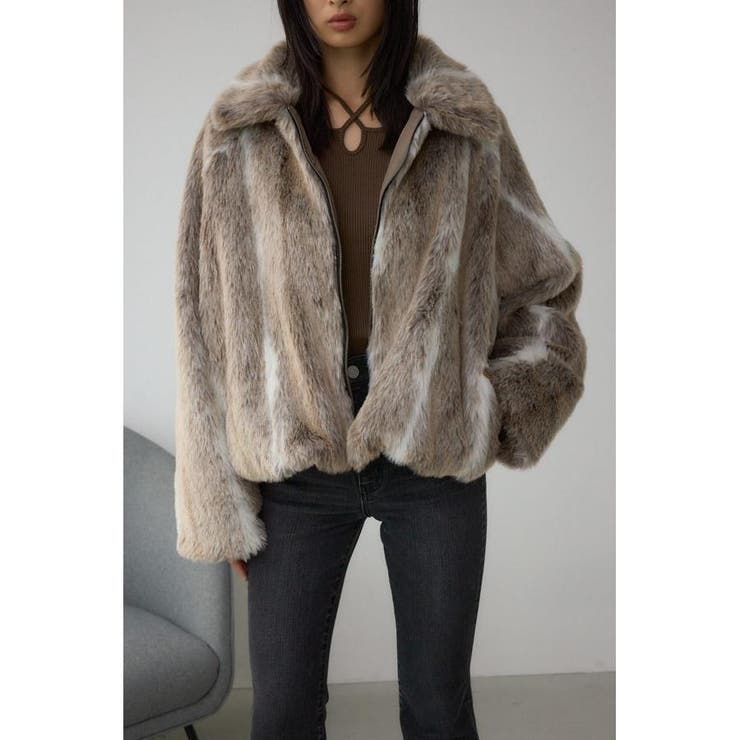 ジップアップファーコート | AZUL BY MOUSSY | 詳細画像15