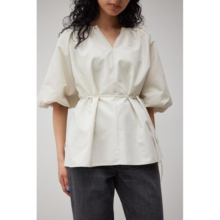 O/WHT1 | RELATECH GATHER BLOUSE | AZUL BY MOUSSY