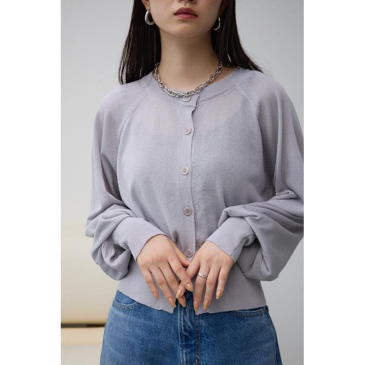 シアーニットカーディガン[品番：AZLW0022370]｜AZUL BY MOUSSY