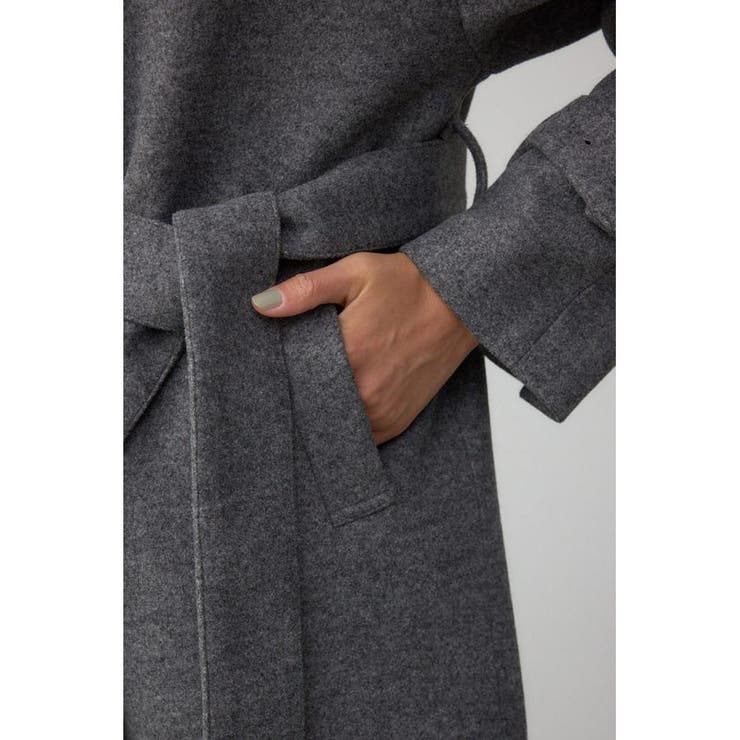 B-HEAT スタンドカラージップロングコート | AZUL BY MOUSSY | 詳細画像30 