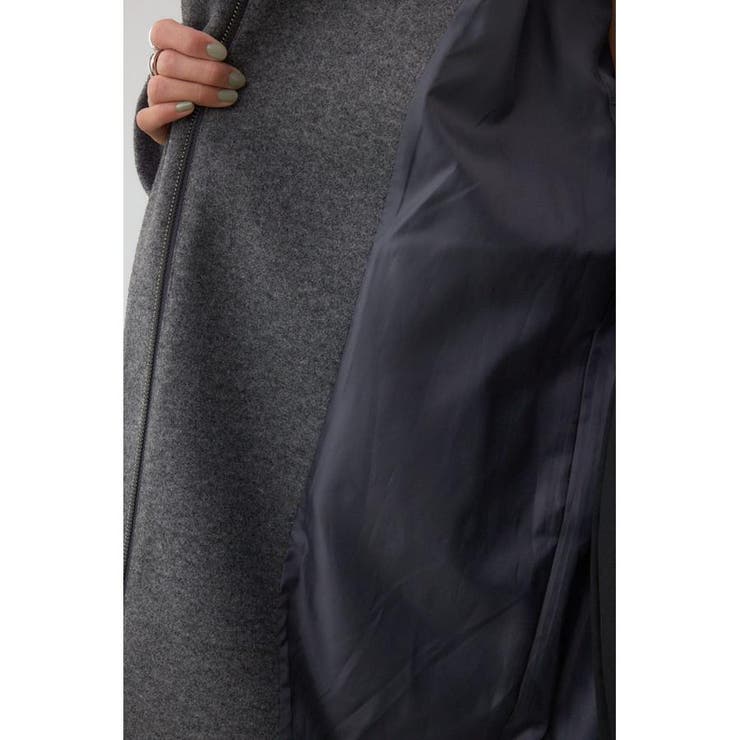 B-HEAT スタンドカラージップロングコート | AZUL BY MOUSSY | 詳細画像33 