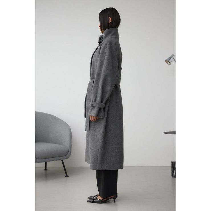 B-HEAT スタンドカラージップロングコート | AZUL BY MOUSSY | 詳細画像23 