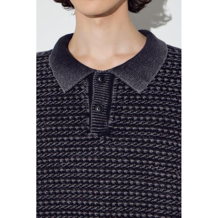 ヴィンテージウォッシュニットポロ | AZUL BY MOUSSY | 詳細画像8 