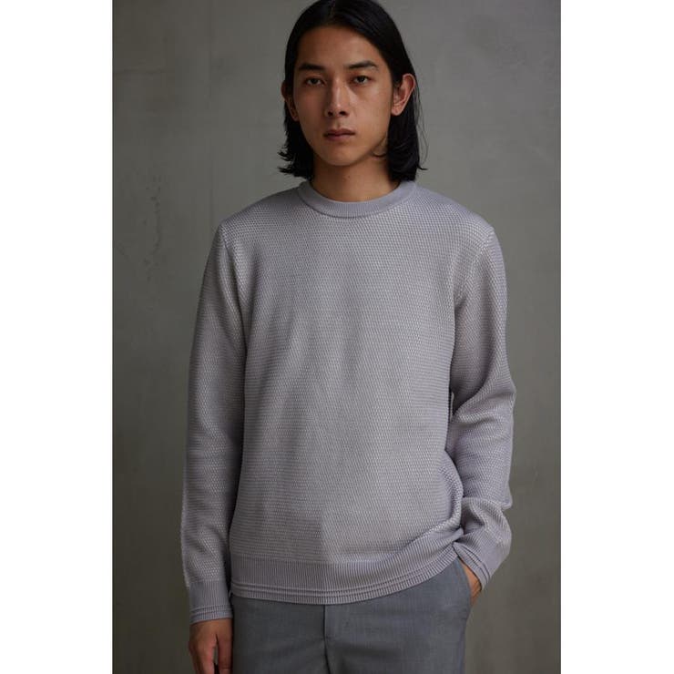 ハニカムベーシッククルーネックニット | AZUL BY MOUSSY | 詳細画像23 