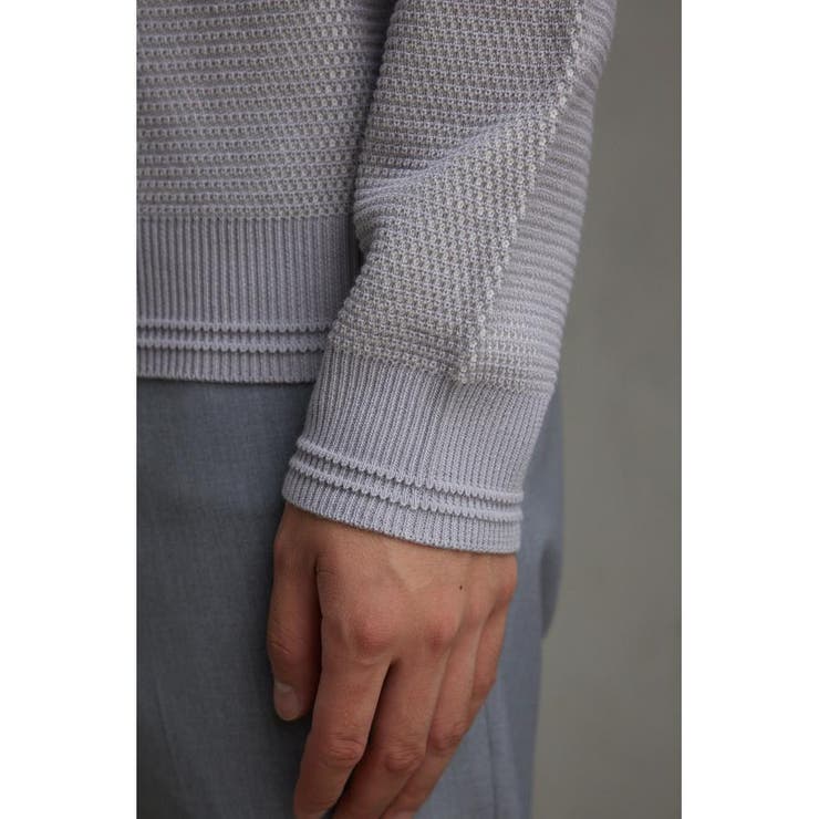 ハニカムベーシッククルーネックニット | AZUL BY MOUSSY | 詳細画像30 