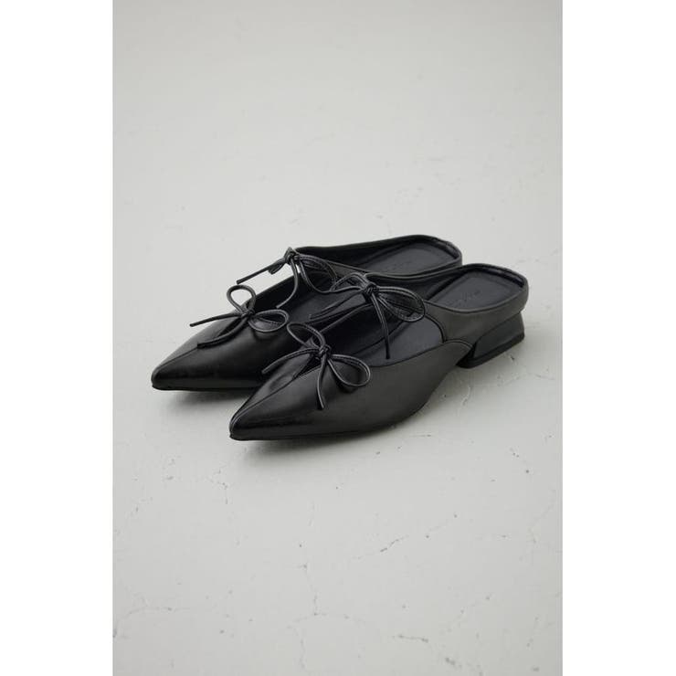 BLK | リボンベルトポインテッドパンプス | AZUL BY MOUSSY