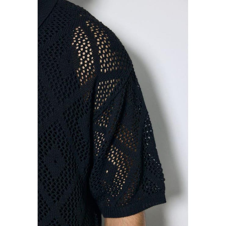 デザインメッシュニットシャツ | AZUL BY MOUSSY | 詳細画像9 