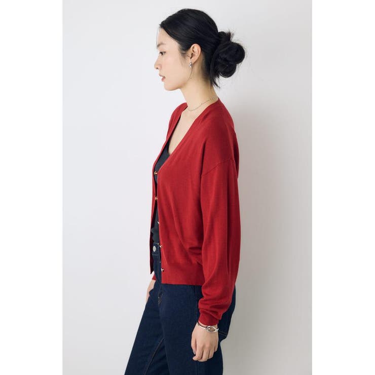 格上げVネックニットカーディガン | AZUL BY MOUSSY | 詳細画像22 