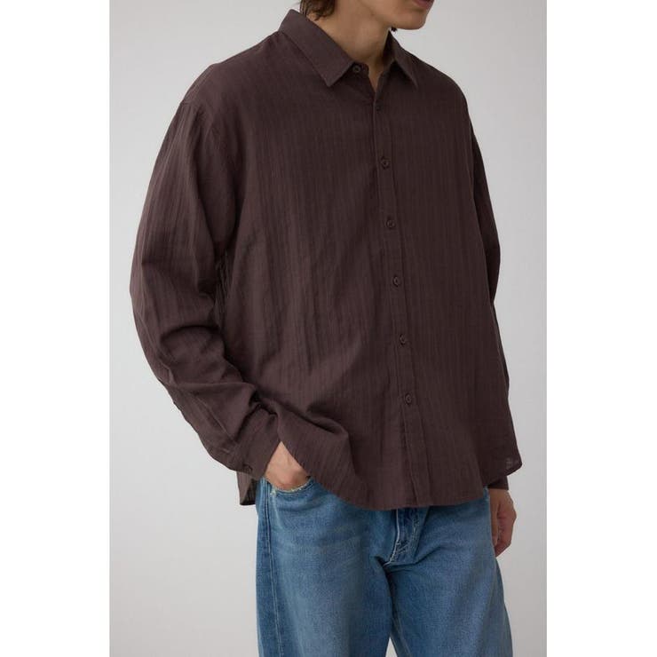 BRN | ベーシックレースラインシャツ | AZUL BY MOUSSY