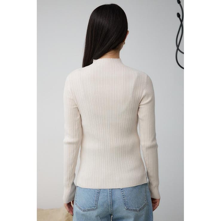 ランダムリブハイネックニットトップス | AZUL BY MOUSSY | 詳細画像7 