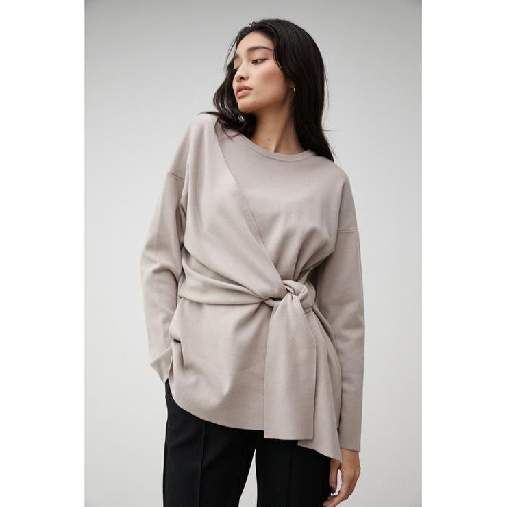 FRONT TIE DESIGN KNIT TOPS[品番：AZLW0020440]｜AZUL BY