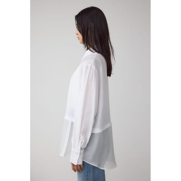 C/T冷感 切替シアーデザインシャツ | AZUL BY MOUSSY | 詳細画像6 