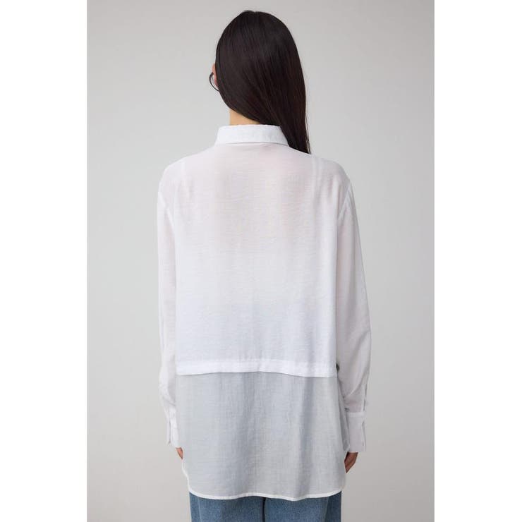 C/T冷感 切替シアーデザインシャツ | AZUL BY MOUSSY | 詳細画像7 