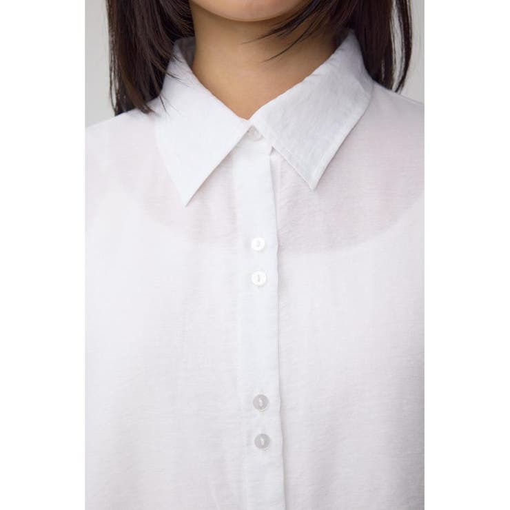 C/T冷感 切替シアーデザインシャツ | AZUL BY MOUSSY | 詳細画像8 