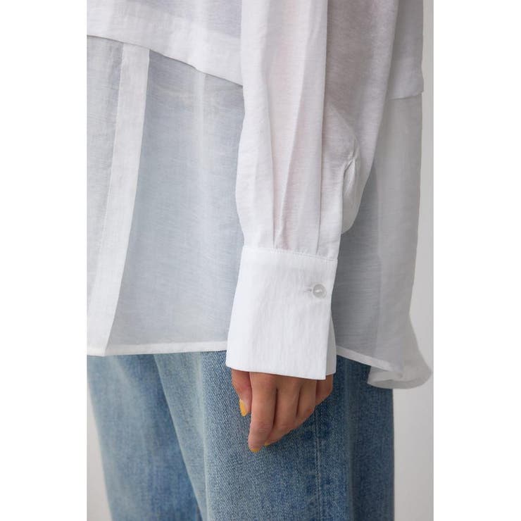 C/T冷感 切替シアーデザインシャツ | AZUL BY MOUSSY | 詳細画像11 