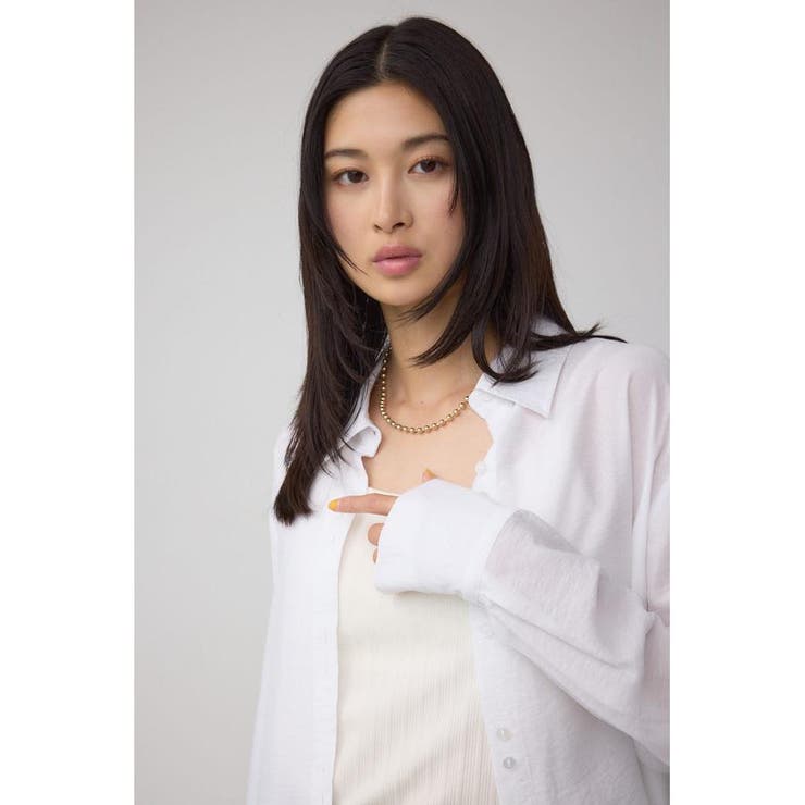 C/T冷感 切替シアーデザインシャツ | AZUL BY MOUSSY | 詳細画像2 