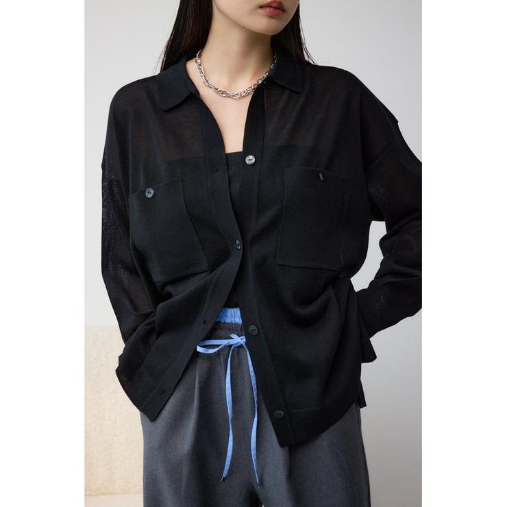 BLK | エリツキシアーカーディガン | AZUL BY MOUSSY