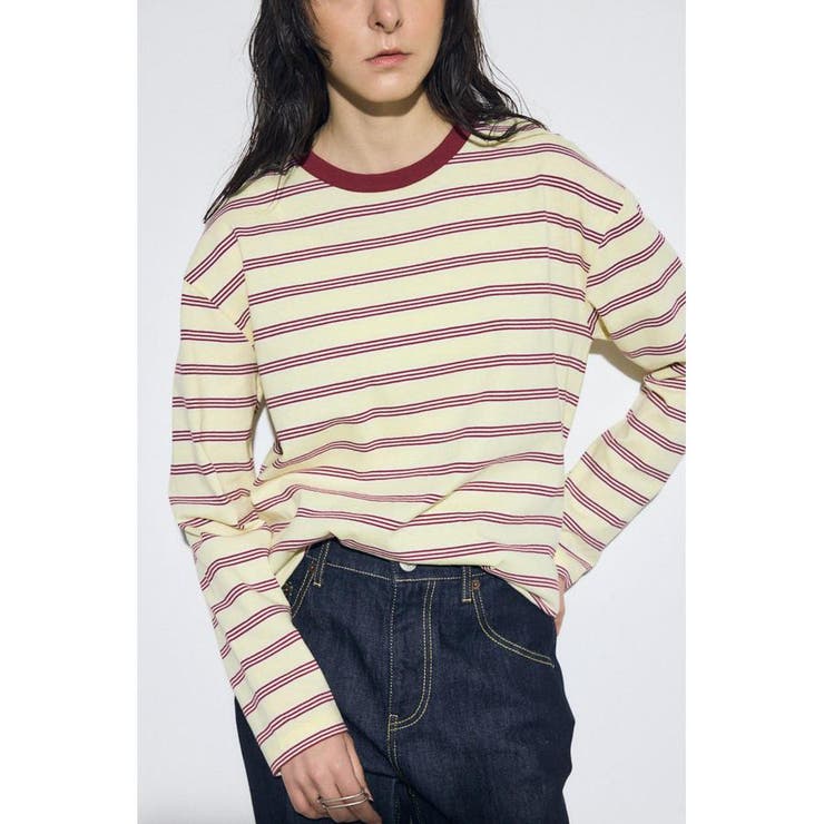 マルチボーダー長袖トップス | AZUL BY MOUSSY | 詳細画像9 