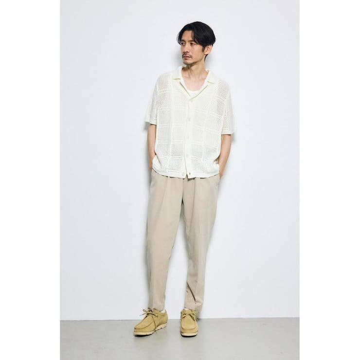 スクエアパターンニットメッシュシャツ | AZUL BY MOUSSY | 詳細画像4 