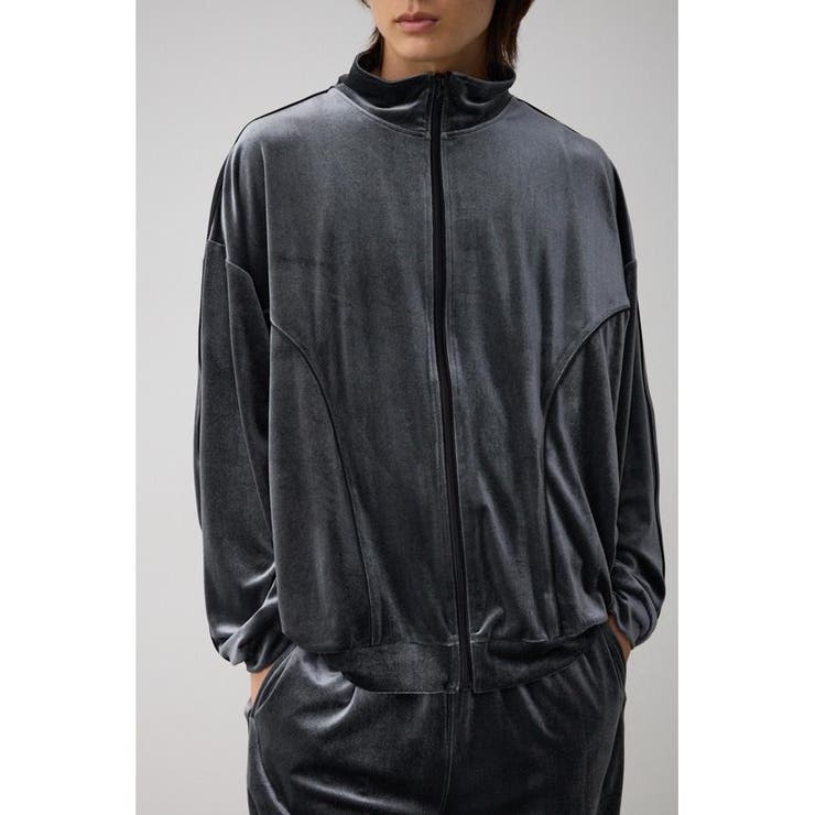 breathベロアトラックジャケット BREATH(ブレス)】SCRIPT LOGO PIPING VELOUR JACKET (ベロア