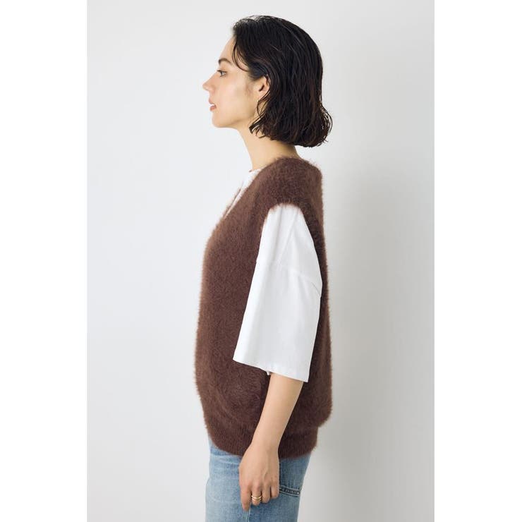 シャギーニットベスト | AZUL BY MOUSSY | 詳細画像13 