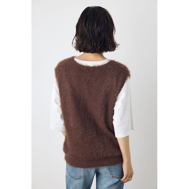 シャギーニットベスト | AZUL BY MOUSSY | 詳細画像14 