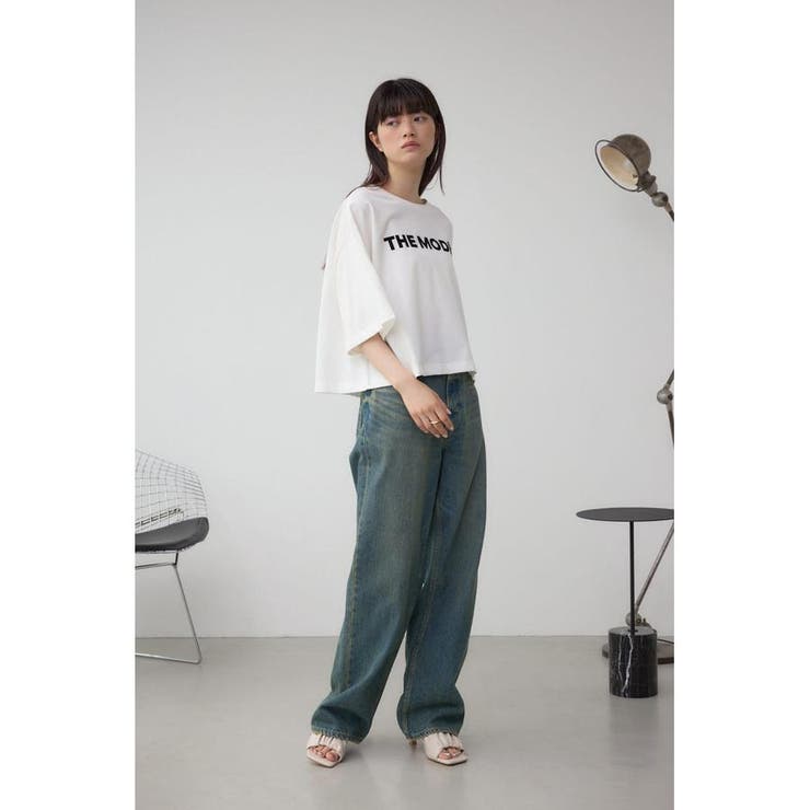 フロッキープリントTシャツ | AZUL BY MOUSSY | 詳細画像4 