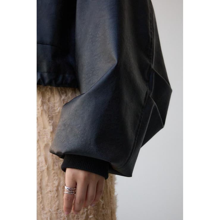 フェイクレザーショートブルゾン | AZUL BY MOUSSY | 詳細画像21 
