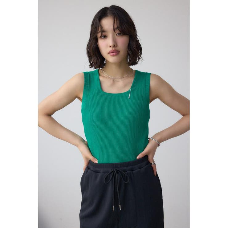 スクエアネックリブタンクトップ | AZUL BY MOUSSY | 詳細画像23 